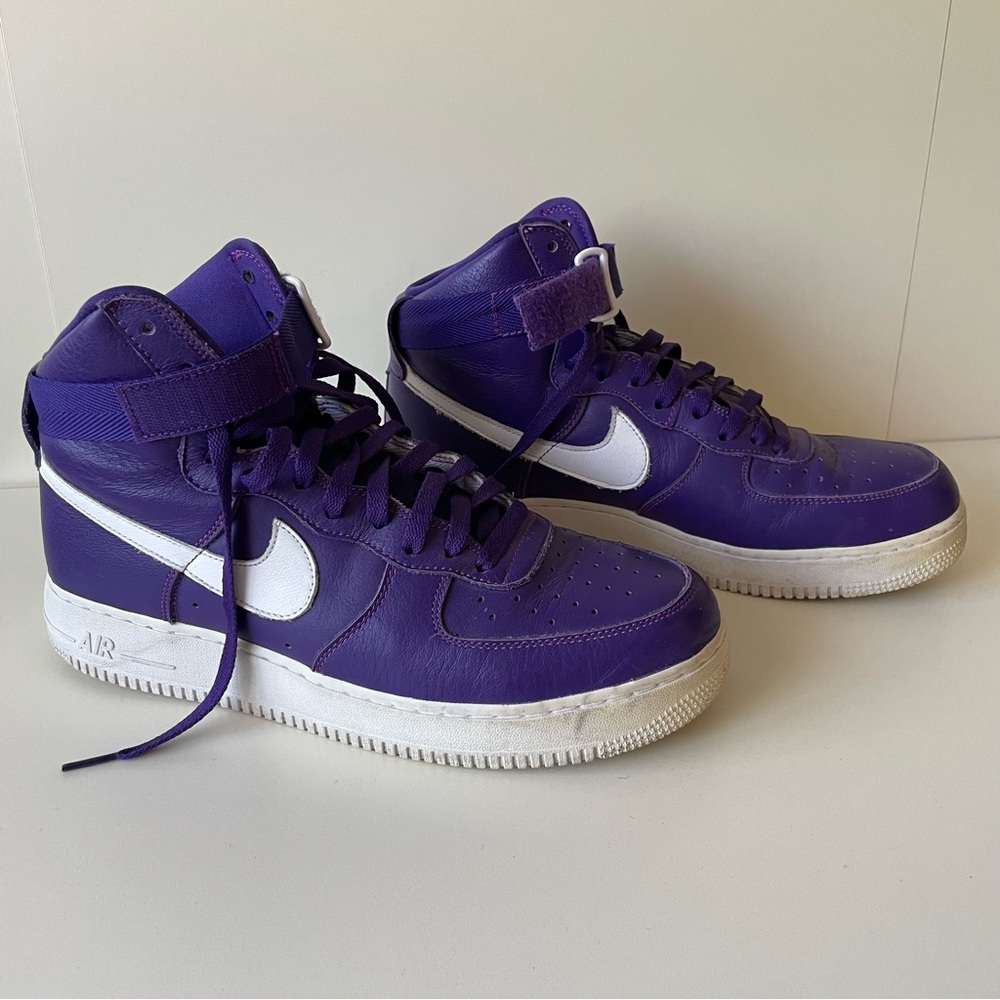 Nike Air Force 1 High Purple and White